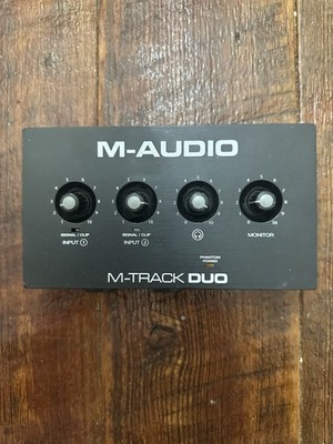M-AUDIO M-Track Duo USB Audio Interface Untested