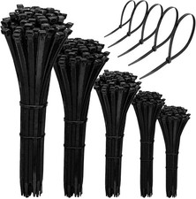 100 BLACK CABLE ZIP TIES Heavy Duty UV Resistant UL 4" 6" 8" 11" 14" 21" 28" 36"