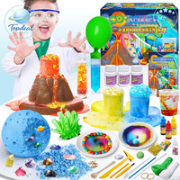 Wissenschafts Experimente Kit 50+ Chemie Set Edelstein Ausgrabung Vulkan Kinder