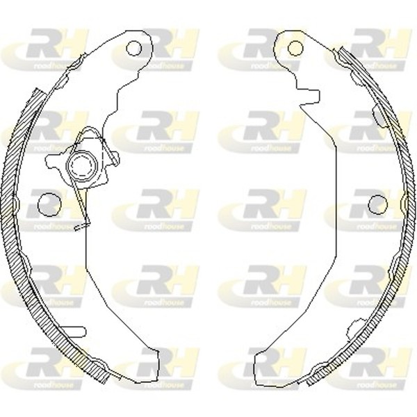 Roadhouse Bremsbacke 4081.00 177,8Mm FüR Ford Fiesta 2 FBD Wfvt FVD XR2-image