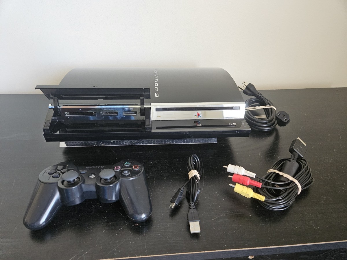 READ No HDMI Sony PlayStation 3 PS3 Backwards Compatible 80GB