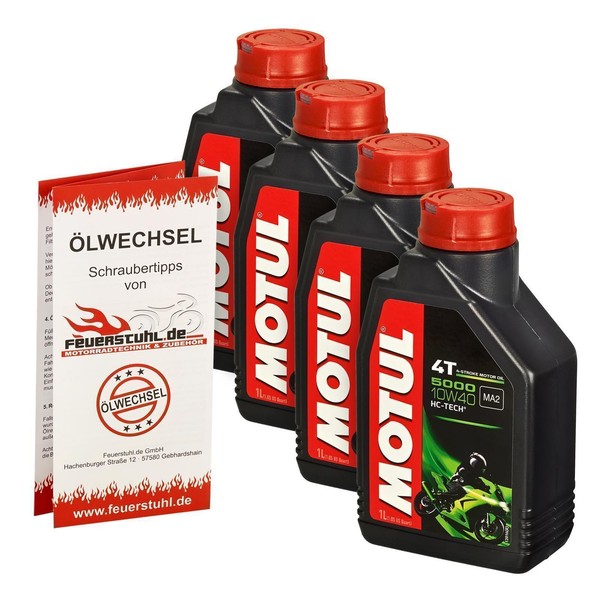Triumph Tiger 900, Bj. 93-01 (T400 T709); ÖL Motul 10W40 - 4 Liter MotoröL-image