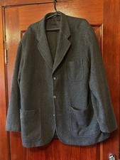 Men Kenzo Blazer Grey Wool 52