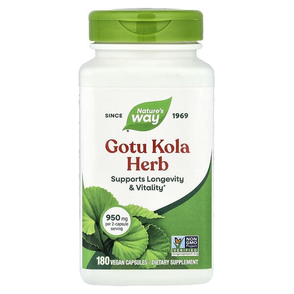 NATURE'S WAY Gotu Kola Herb, 475mg, 180 VEGAN Capsules, Anti-Inflammatory, UK - Image 6