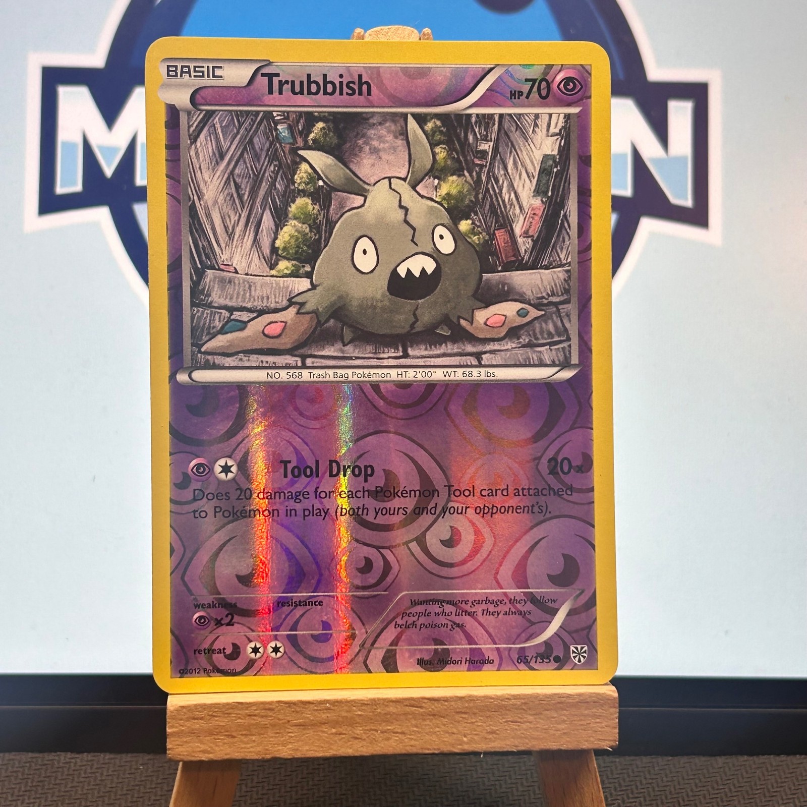 Trubbish 65/135 Plasma Storm Common NM 2013 Reverse Holo GLC