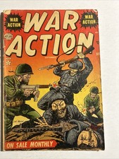 VINTAGE WAR ACTION #6 MISPRINT Comic Book SEPTEMBER 1952