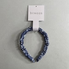 Btween Blue White Patterned Headband Brand New w/ Tags NEW