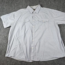 The Foundry Supply Co. Short Sleeve Button Up Cotton Shirt Men’s 3XL XXXL