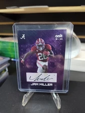 2025 Onit Gravity Purple Shimmer Auto Jam Miller /25 Alabama Crimson Tide
