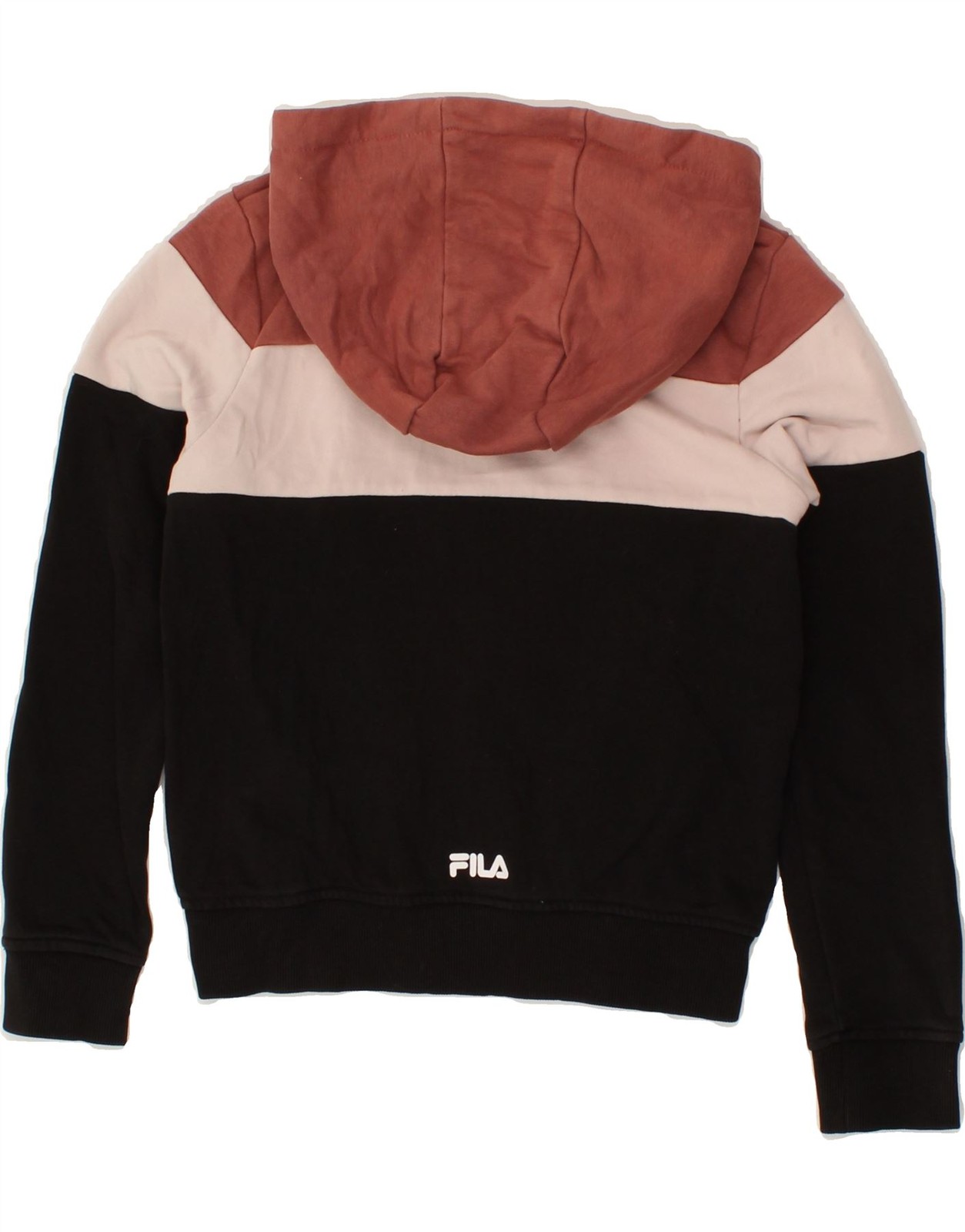 FILA Felpa con Cappuccio e Zip Bambina 9 10 Anni Multicolore Colourblock CE24