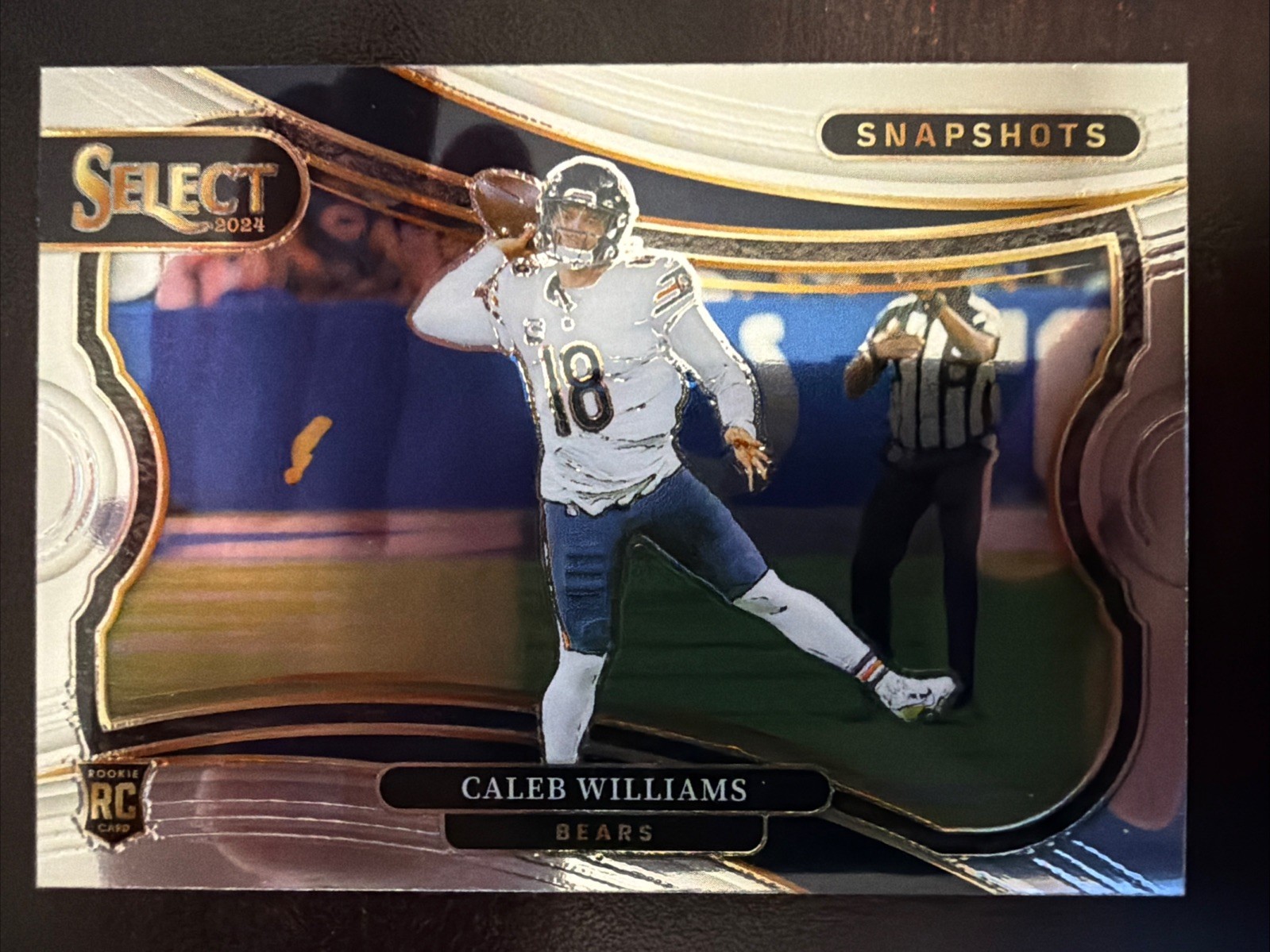 Panini Select 2024 Snapshots Caleb Williams Rookie #14 Bears Football Card