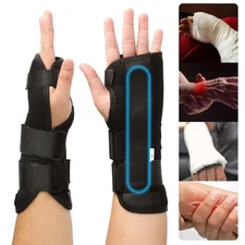 Wrist Brace for Carpal Tunnel - Adjustable Night Support Brace with Splints