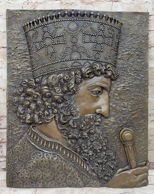 Timeless Elegance Bronze Wall Mounted of Cyrus The Great King of Persia Figurine