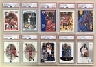 (10) MICHAEL JORDAN PSA 8 CARD LOT OF 1990'S CARDS ALL DIFFERENT FLEER UD HOOPS