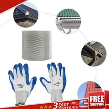 Aluminum Gutter Guard 5Inch Wide 50Ft Length Cover Mesh Leaf Debris Protection
