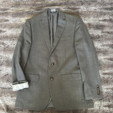 Ralph Lauren Sport Coat Men's Size 40L Linen Blend Blazer Gray Two Button