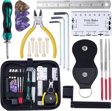11Pcs Guitar Tool Kit, Guitar Repair Kit, Guitar Maintenance Kit, Guitar Stri...