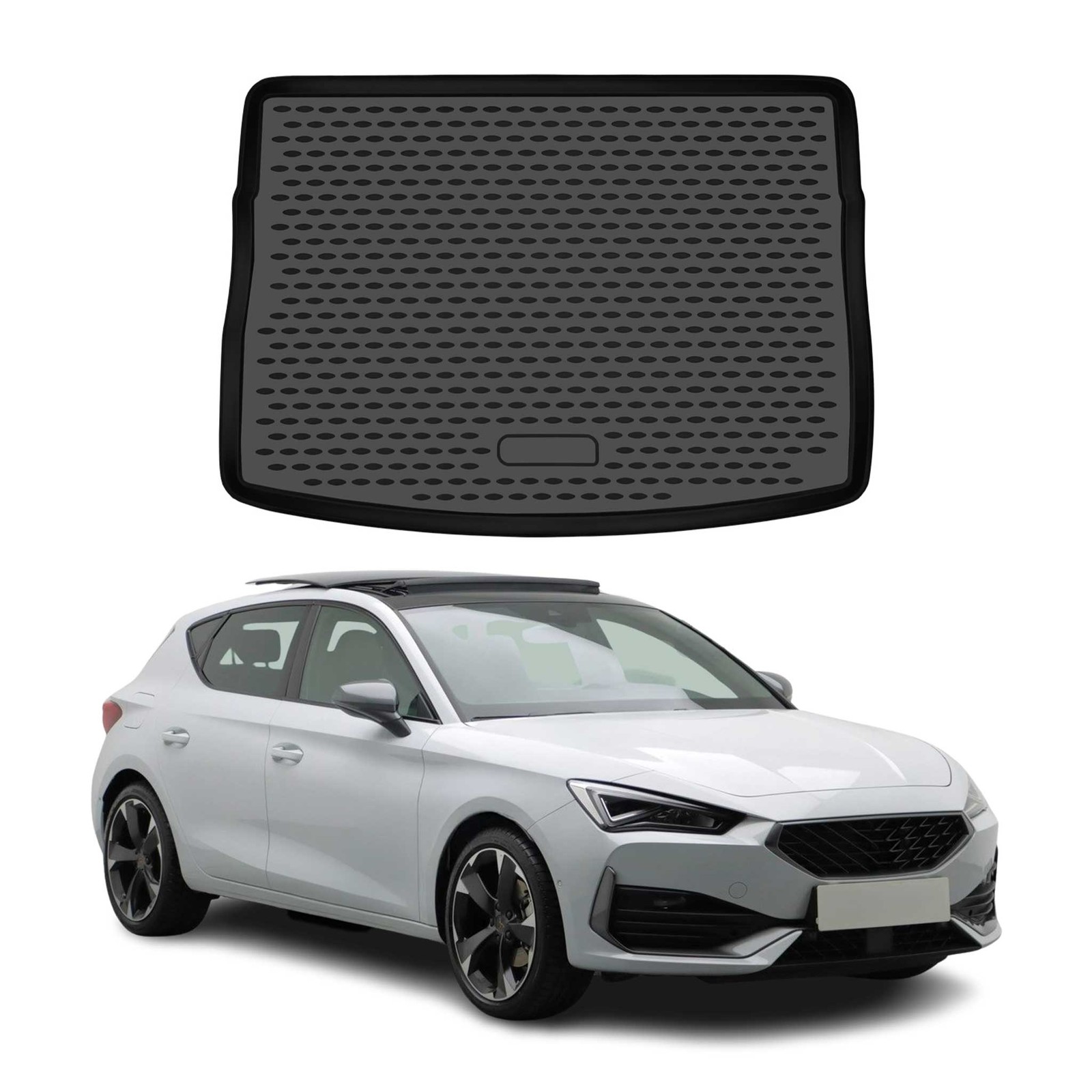 Tapis de coffre étanche en TPE noir antidérapant Cupra Leon mk4 Break