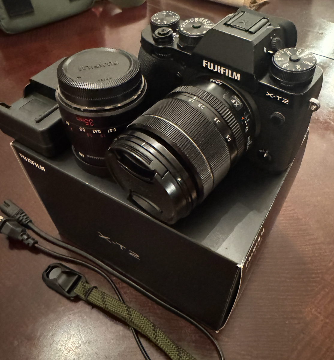 FUJI X-T2 with 18-55mm Zoom and 35mm Cinema Lens Bundle | eBay