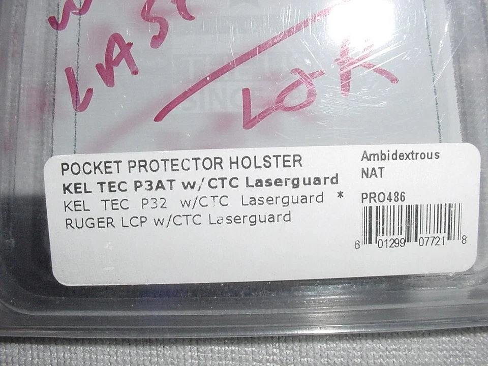 Galco Pocket Protector Holster Kel Tec p3at Ruger LCP with Laser PRO486 - Image 2 of 4