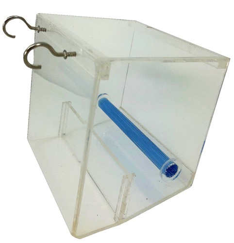 Small Tweeky Clean Tidy Bird Feeder Plastic Durable Clear Acrylic Parrotlet - Picture 5 of 6
