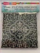 Stampendous Fran's 6"x6" TAJ TILE Cling Stamp ~BNIP~Quick Ship! NICE!