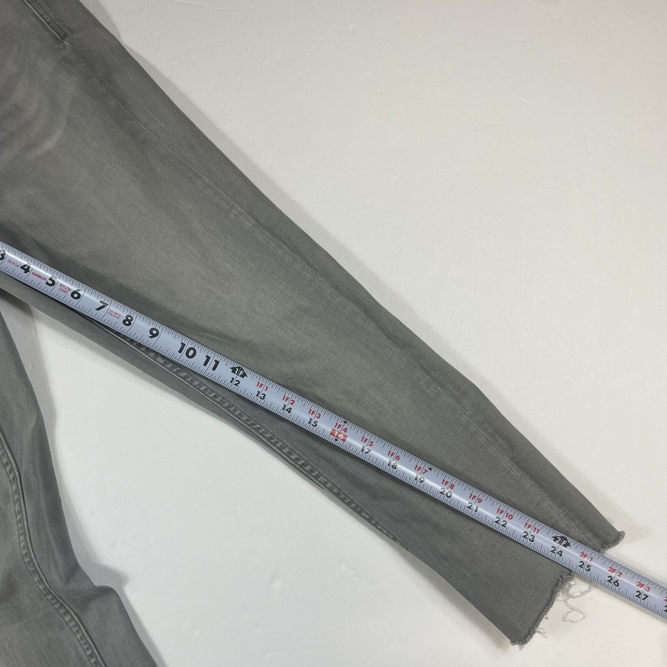 ZARA Jeans Women's Size 12 Skinny Raw Hem Gray Mid Rise eBay