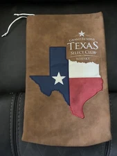Grand Reserve Texas Select Club Whiskey Leather Look 1.0 Liter Drawstring Bag.