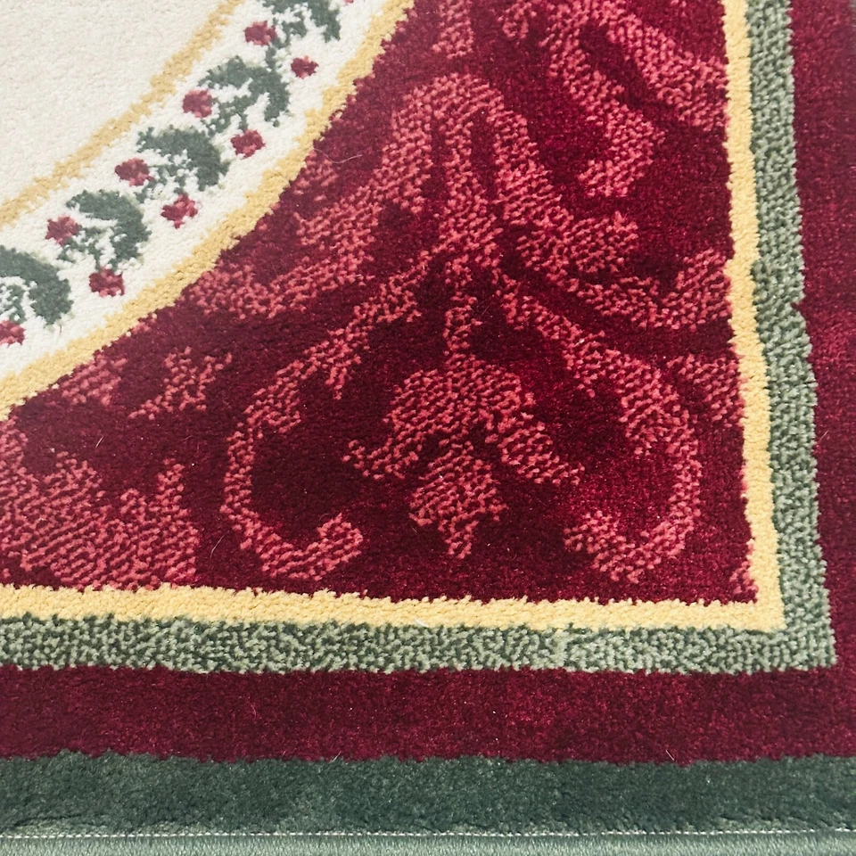 Shaw Rugs Christmas Tree Large Indoor Rug Green Red 56 x 39" - Image 4 of 4