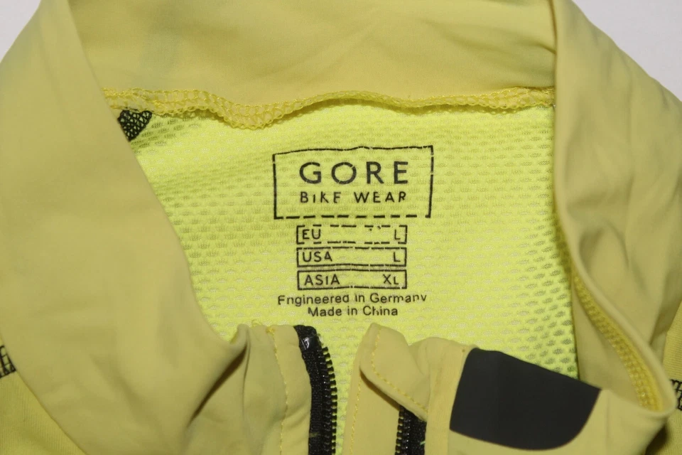 Gore Bike Wear Men's Large Alp-X Cycling Pro Jersey Green & Yellow - Image 4 of 4