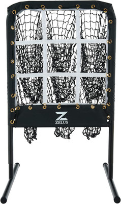 Baseball Net with Target Pockets, Pitching Net with Strike Zone, Portable Pitche