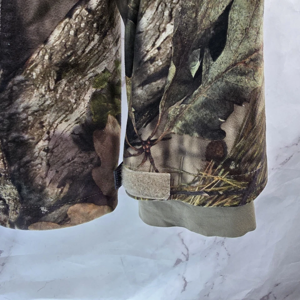 Mossy Oak Jacket Mens Large Camo Break Up Country Wood Coat Scent Factor Hood - Image 4 of 4