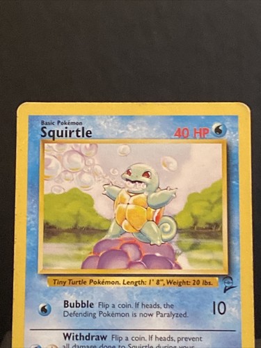 Pokemon Card Squirtle 93/130 Base Set 2 WOTC 1999-2000 Played Condition - Picture 3 of 12