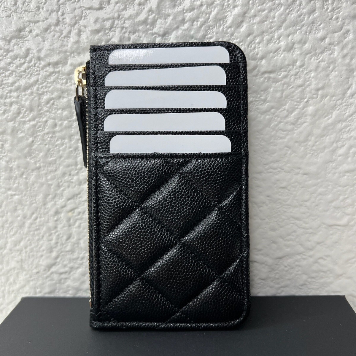 NWT 22K Chanel Classic Zipped Card Holder Wallet Caviar NWT 22K Chanel Classic Zipped Card Holder Wallet Caviar