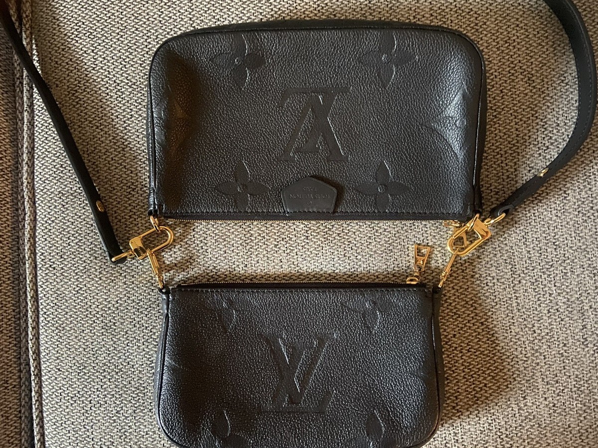 Louis Vuitton Easy Pouch on Strap Black Monogram Empreinte