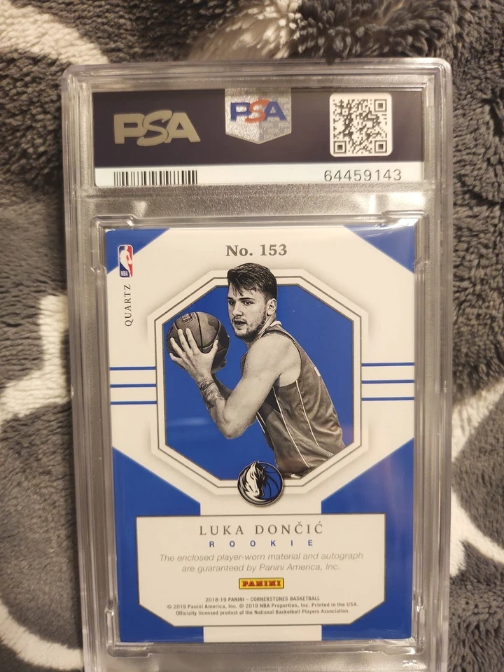 2018 Panini Cornerstones Luka Doncic RC #153 Quartz 09/49 ONLY 49 MADE!! - Image 2 of 2