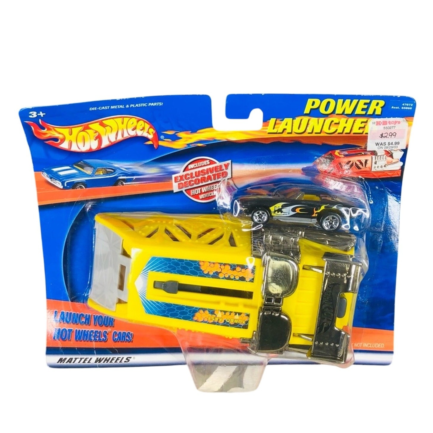 Yellow Power Launcher W/ Black Convertible Camaro