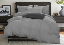 Bed linen set, 100% cotton, color: "Light gray", 2 bedroom set