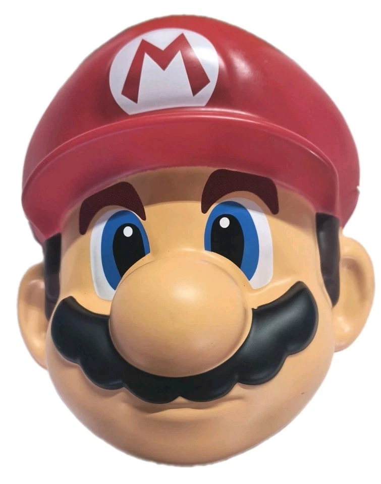 Juego de 2 - Máscaras Disfraz Halloween Big Kids Nintendo Super Mario Bros. & Bowser Foto 2 de 4