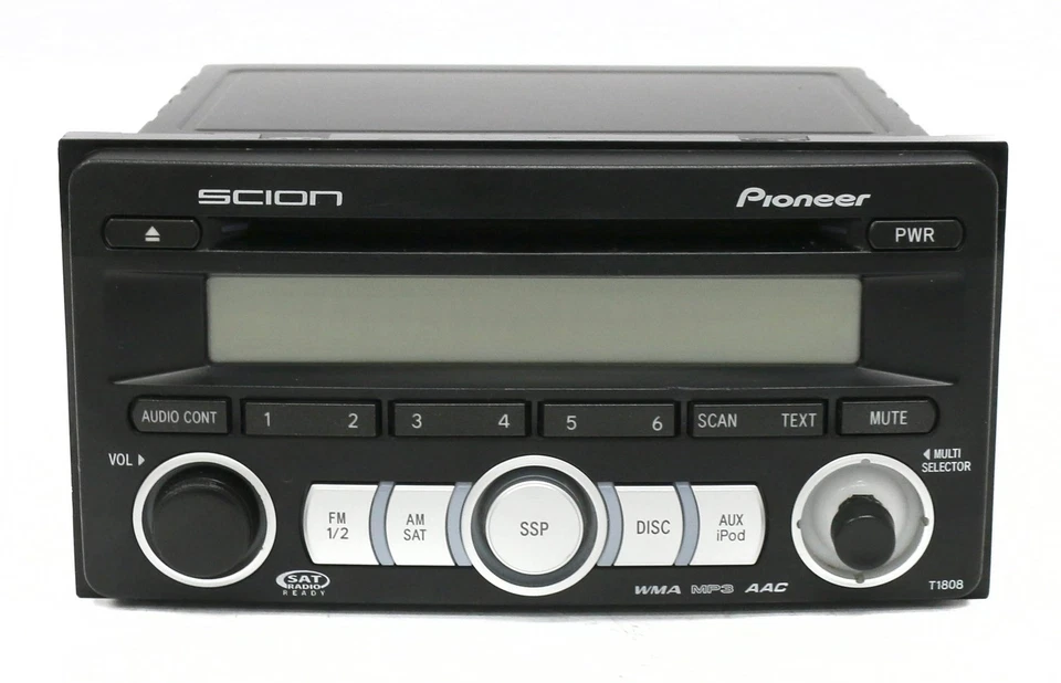 Toyota Scion 2008-2014 radio AM FM con CD PT546-00080 código facial T1808 Foto 2 de 4