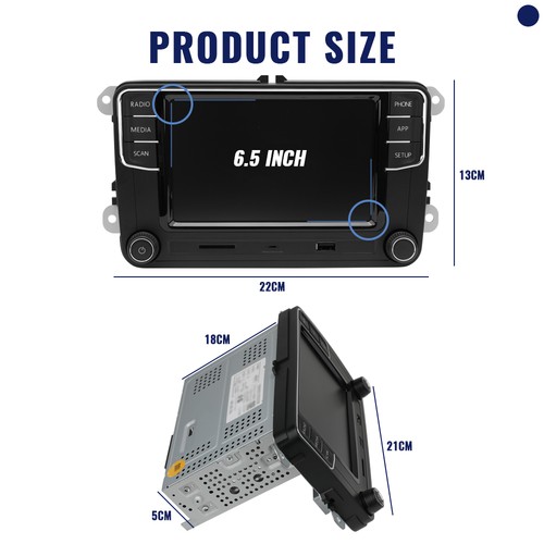 Für VW Passat Golf CC 6.5" RCD440 PRO CarPlay Android Auto Rear USB Radio Stereo - Bild 3 von 15