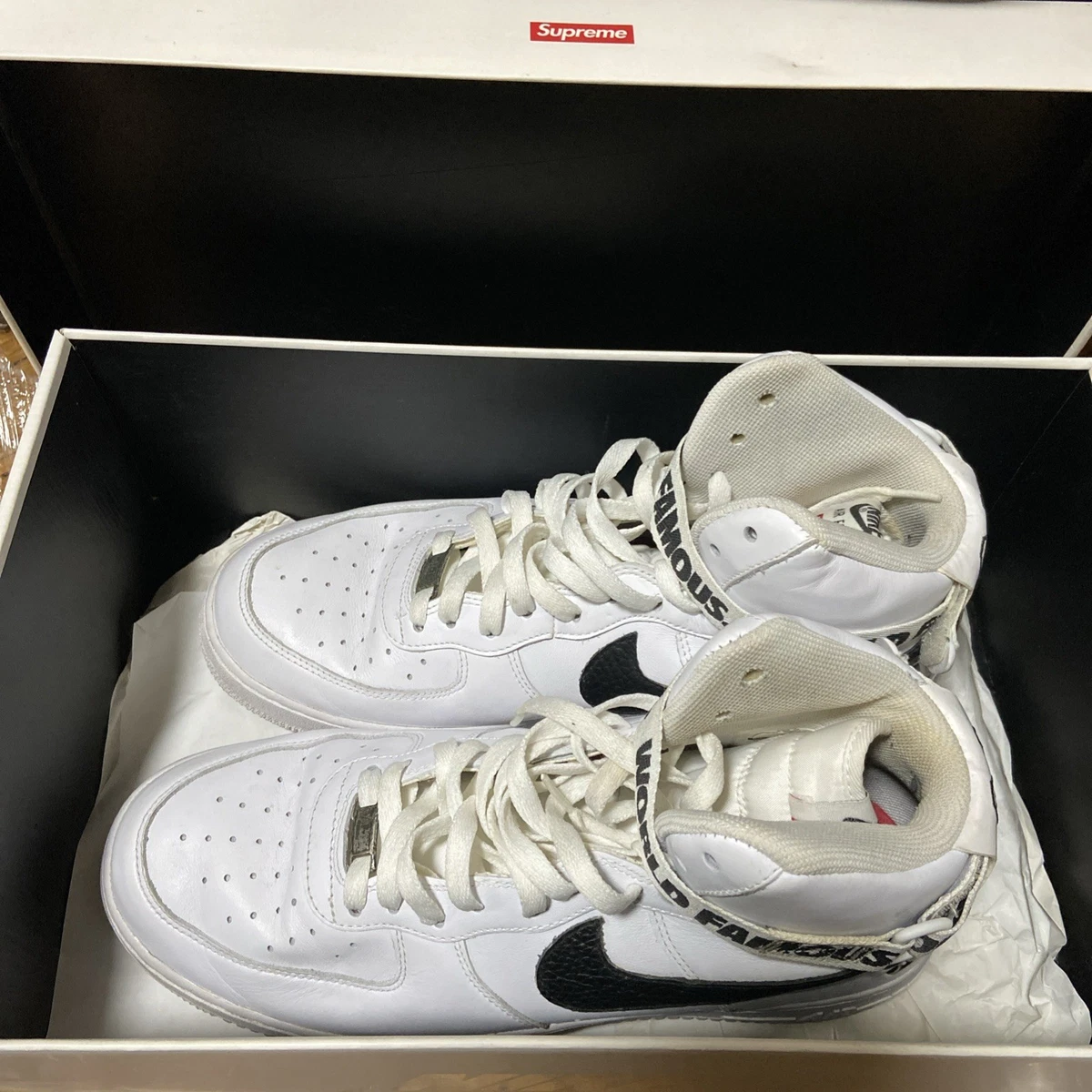 Nike Supreme x Air Force 1 Supreme High White for Sale