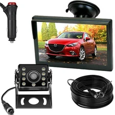 Truck Motorhome Caravan Waterproof Rear View Reversing Camera 5" HD Monitor Kit