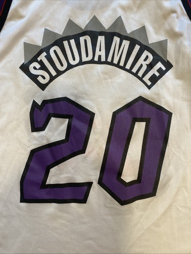 Vintage USA Champion Toronto Raptors Jersey Damon Stoudamire NBA Jersey Size 48 - Picture 7 of 13