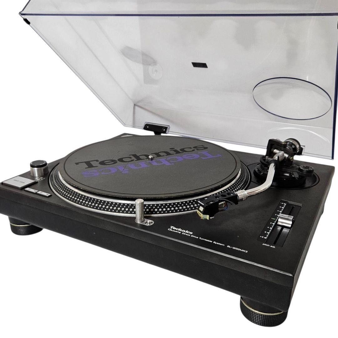 Technics SL1200MK3 2 Turntable Pair Dj Black Direct Player w/dust