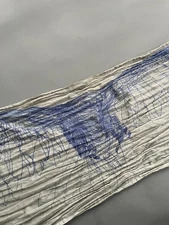 Awesome Rare! Vintage Alexander McQueen Eagle Drawing Print Scarf_Italy_24x68