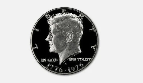 2- 1976 S Silver proof Kennedy Bicentennial Half Dollar