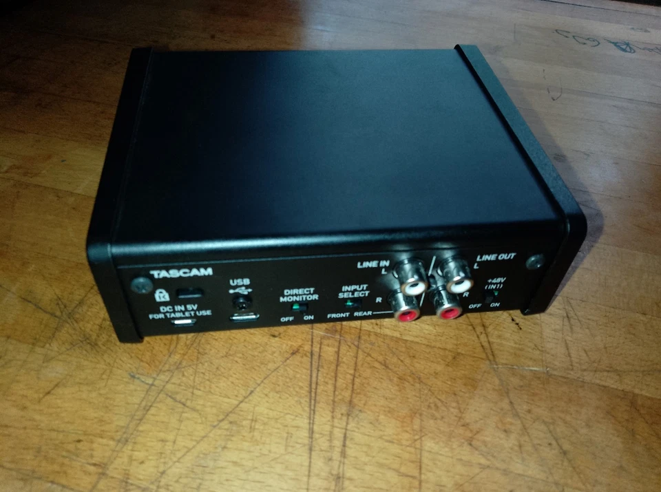 Audio-Interface Tascam Us-1x2HR 2 In/2 USB Interface Midi OVP - Bild 3 von 4