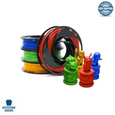 Multicolor PLA Filament for 3D Printers - 200g Spool, Assorted Colors