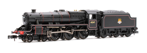 Graham Farish 372-136B LMS 5MT 'Black 5' with Welded Tender 45247 BR Lined Black | Zustand: New